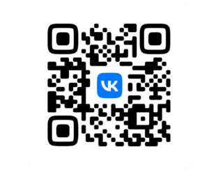 QR-код, содержащий ссылку на страницу Управления в социальной сети ВКонтакте